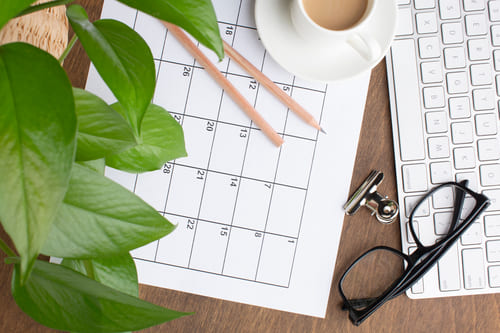 un planning à 4 jours par semaine